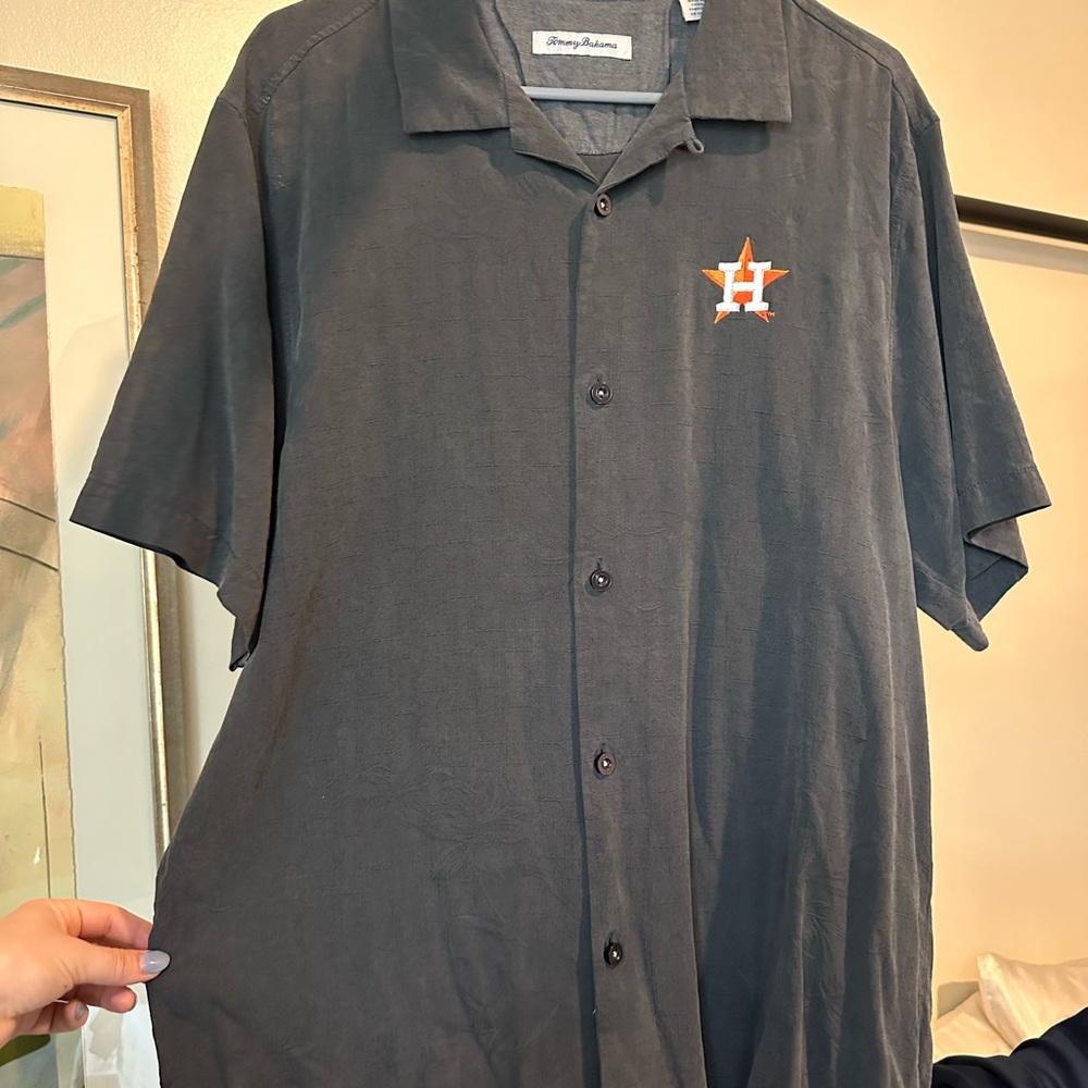 Tommy Bahama Gray Men's Shirt